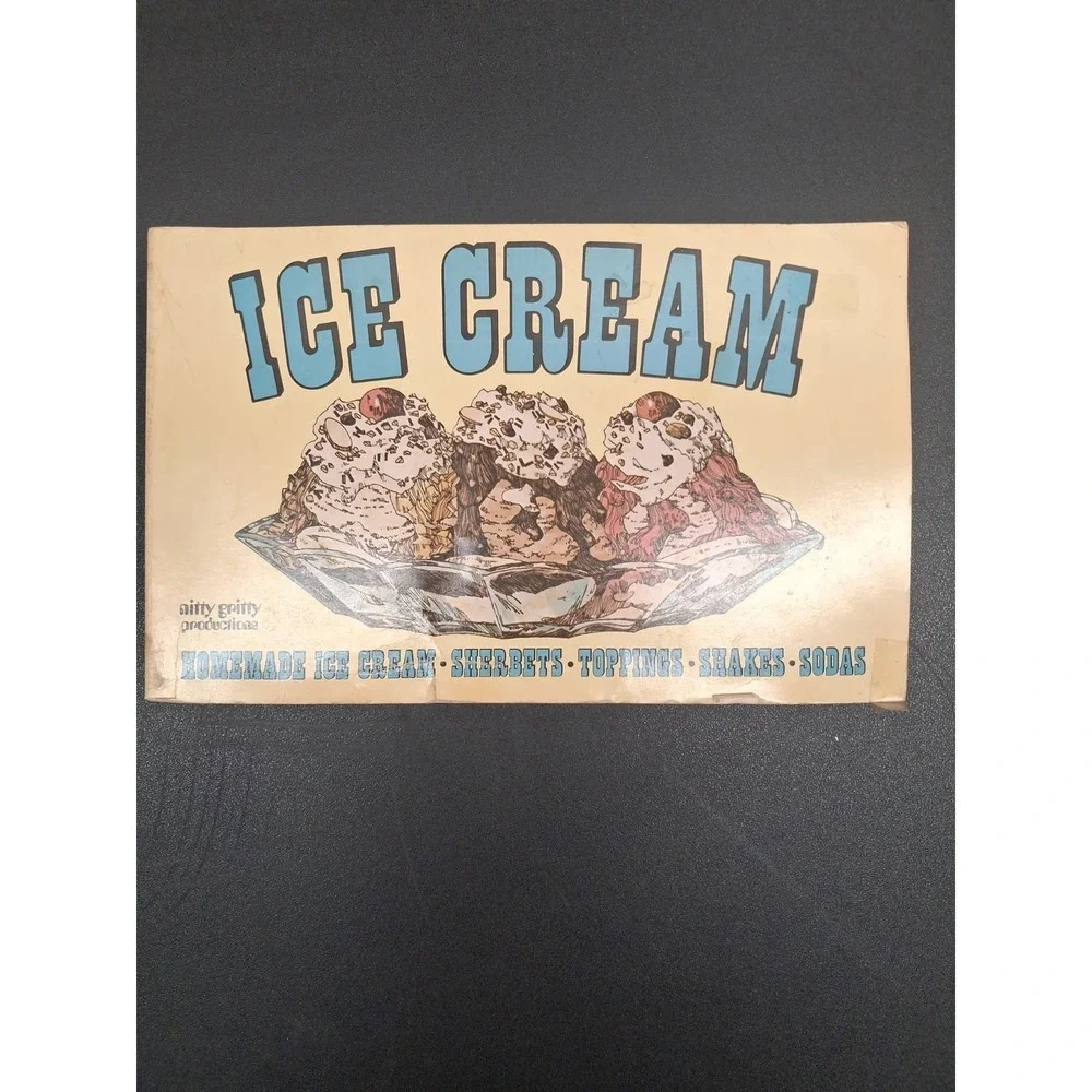 Ice Cream Cook Book by Earl Goldman, 1970 Nitty Gritty Vintage Recipes